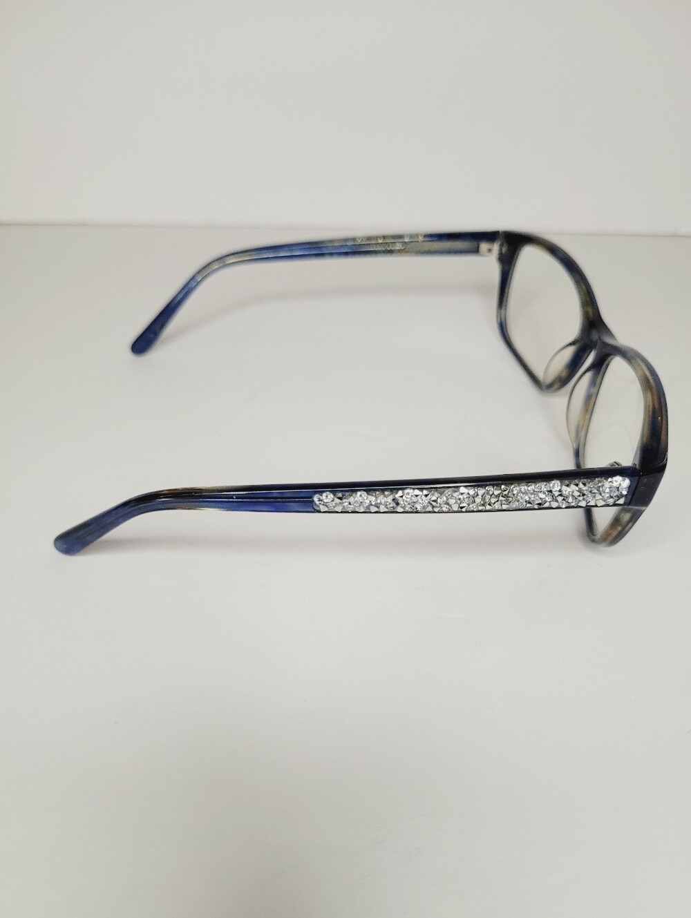 Vera Wang Inga BL Crystal Blue 149-16-130 Eyeglasses With Case No Scratches - Picture 2 of 7